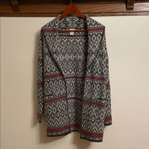 Nordic Style Sweater Coat Long Cardigan